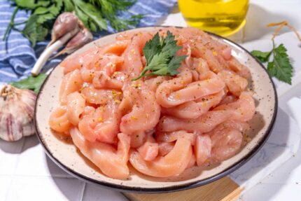 Fresh Clam Strips – 1 Gallon Tub