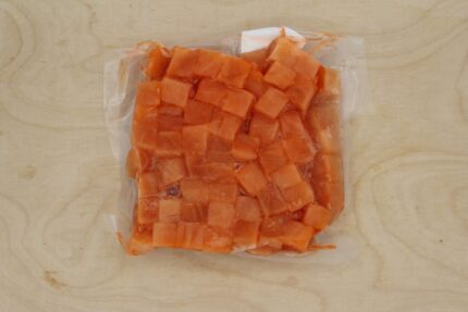Frozen Atlantic Salmon Poke Cubes – 10 Lbs. Case