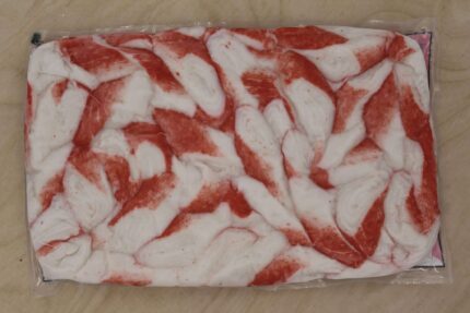 Frozen Surimi (Imitation Crab Meat) – White Flakes (Oyster Bay Brand) – 2.5 Lbs. Bag