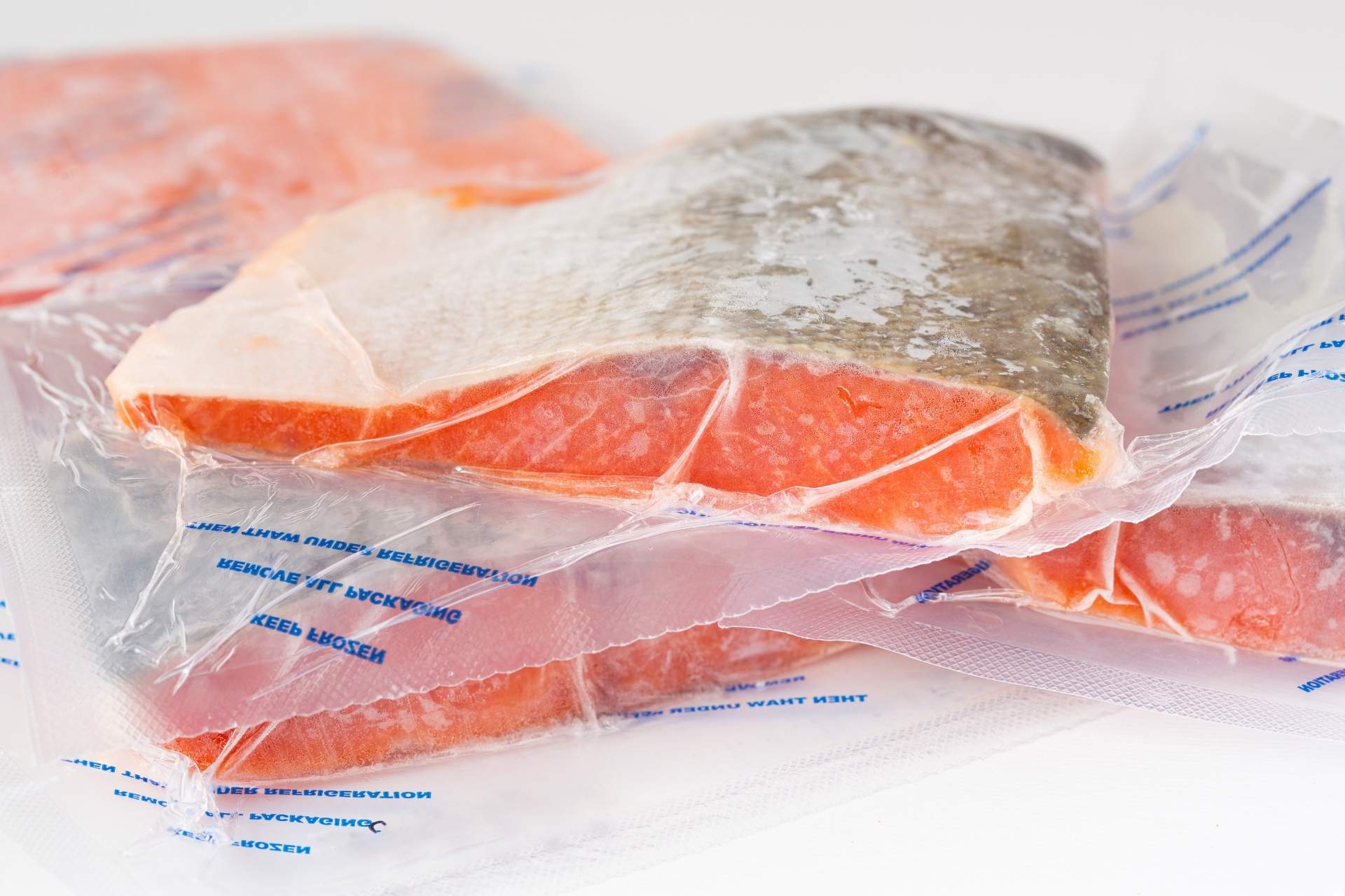 Frozen Sockeye Salmon Portions - Skin-on (6 Oz.) - 10 Lbs. Case